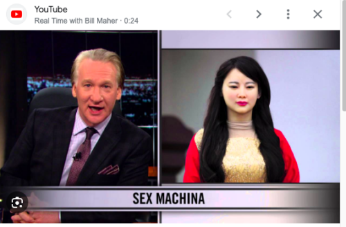 Bill Maher interviewt eine Liebespuppe